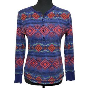 Aztec Tribal Print RALPH LAUREN Long Sleeve Shirt